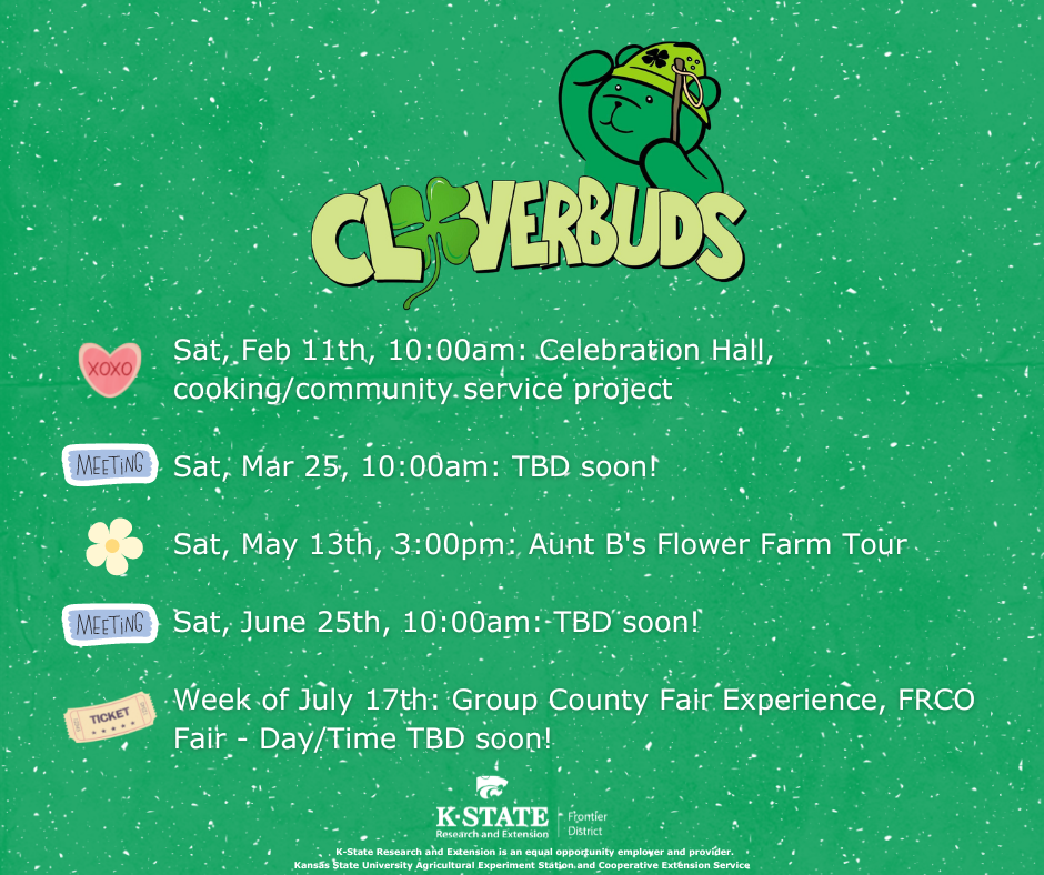 cloverbud schedule