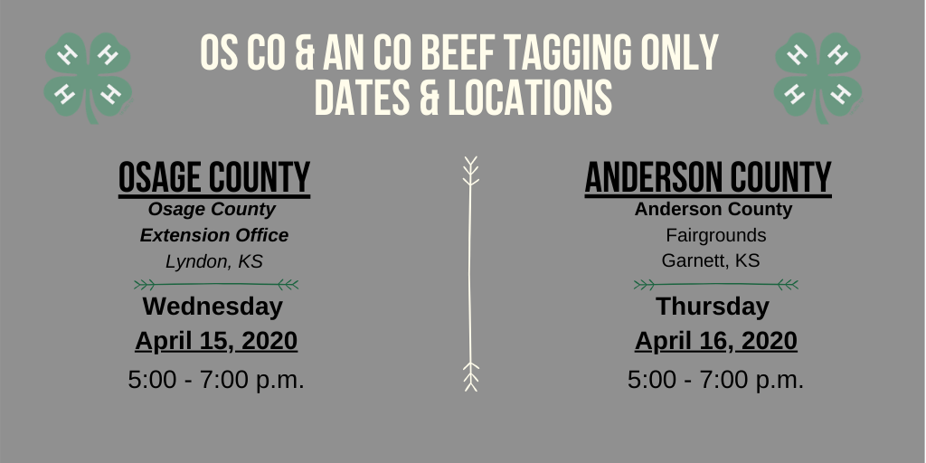 OS & AN Cos Second Tagging Dates