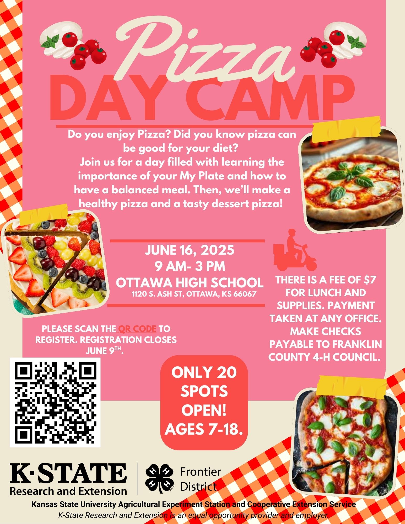 Pizza Day Camp Franklin County 4-H